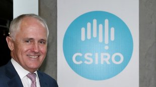 Prime Minister Malcolm Turnbull during a visit to CSIRO in December.