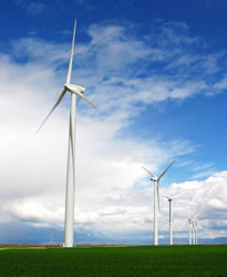 The Fossil Gulch Wind Park near Hagerman, Idaho