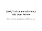 Environmental Science test questions