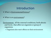 What is Environmental Science?
