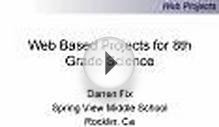 Web Based Projects for 8th Grade Science
